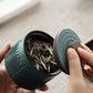 Mini-tea Portable Ceramic Storage Box