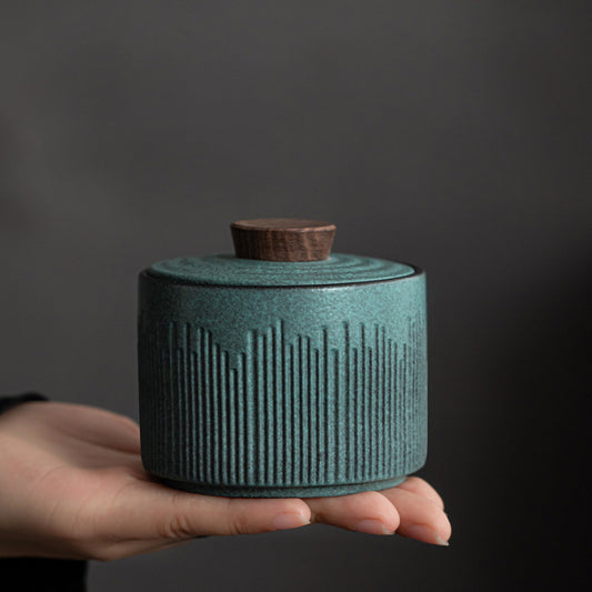 Mini-tea Portable Ceramic Storage Box