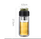 Travel bottle with tea infuser - Double Wall Glass water tea bottle heat-resist