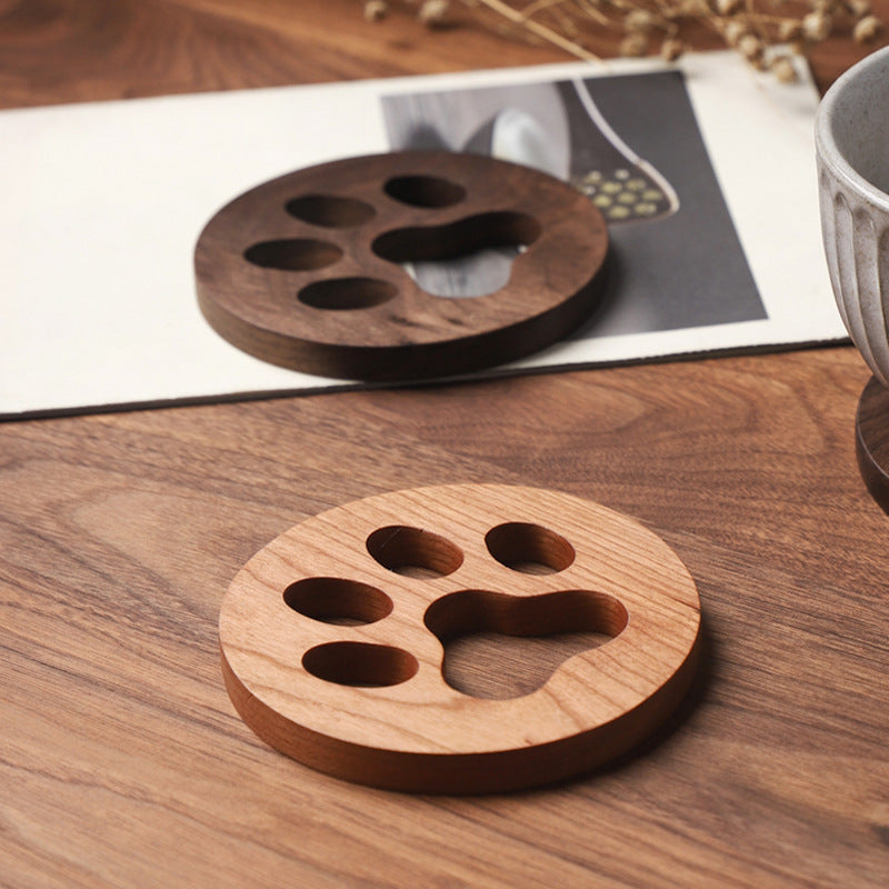 Scotty's Black Walnut Solid Wood Coaster Set