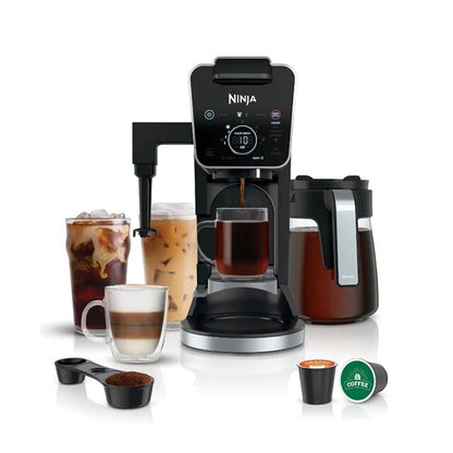 Ninja Dualbrew Specialty Coffee System, Single-Serve, K-Cup Pod Compatible, 12-Cup Drip Coffee Maker